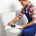 Frienda 3 Pcs 4.06-inch by 2.56-inch ID Flush Valve Gasket Replacement Toilet Tank Parts Seal Gasket Fits Various Flush Valves