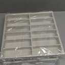 Amylove 2 Pcs Sunglass Organizer Trays Glasses Stackable Jewelry Trays Sunglass Organizer Display Box (12 Grids,Beige)