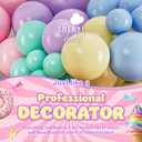 ALL-IN-1 Pastel Balloon Arch Kit for Pastel Party Decorations Easter Spring Rainbow Party Balloons for Birthday, Baby Shower Decorations - Pastels Balloon Arch Kit with Mixed Sizes Rainbow Balloons