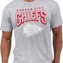 Junk Food Clothing x NFL - Bold Logo - Short Sleeve Fan Shirt for Men and Women - Officially Licensed NFL Apparel (Small, Grey)
