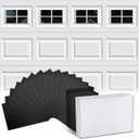 Magnetic Garage Door Decorative Hardware Garage Door Decorative Hardware Magnetic Garage Door Decorations Attractive Accents Curb Appeal Decor Easy Installation Black (32pcs Magnetic Windows)