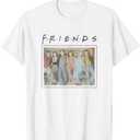 Friends Main Cast Vintage Group Portrait T-Shirt
 Size L