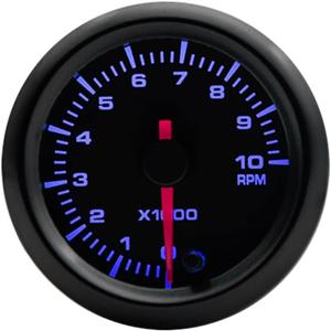 ESUPPORT Universal Car 2 inch 52mm Pointer Tacho Tachometer Gauge Meter Kit RPM 7 Color LED Light Indicator Dail Display Electrical