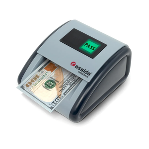 Cassida InstaCheck Small Footprint, Easy to Read Automatic Counterfeit Detector with Infrared, Magnetic and Ultraviolet Sensors, Compact and Lightweight Grey 11-3/4" x 9-1/2"
