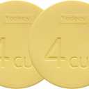 Yodecy Silicone Bowl Lids fit Pyrex Glass Bowls 7201-PC 4 Cup, fit Anchor Hocking Glass Bowls 7201-PC 4 Cup,Replacement Lids(2 Pack Pastel Yellow)