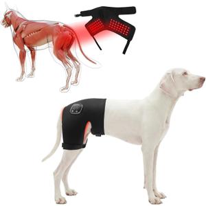 Dog Hip Brace with Red Infrared Light Therapy Pain Relief for Arthritis, Hip Dysplasia, Spine Issues & Muscle Recovery, Portable & Cordless, Patent Pending(Female Dog, XL)
