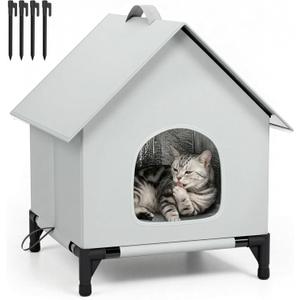 Cat House for Outside&Indoor,Easy to Put Together, Selfwarming Cat Shelter for Winter,Insulated and Weatherproof,Large Cave Bed for Garden(22 x 22 x 26 inch,XL,Normal)