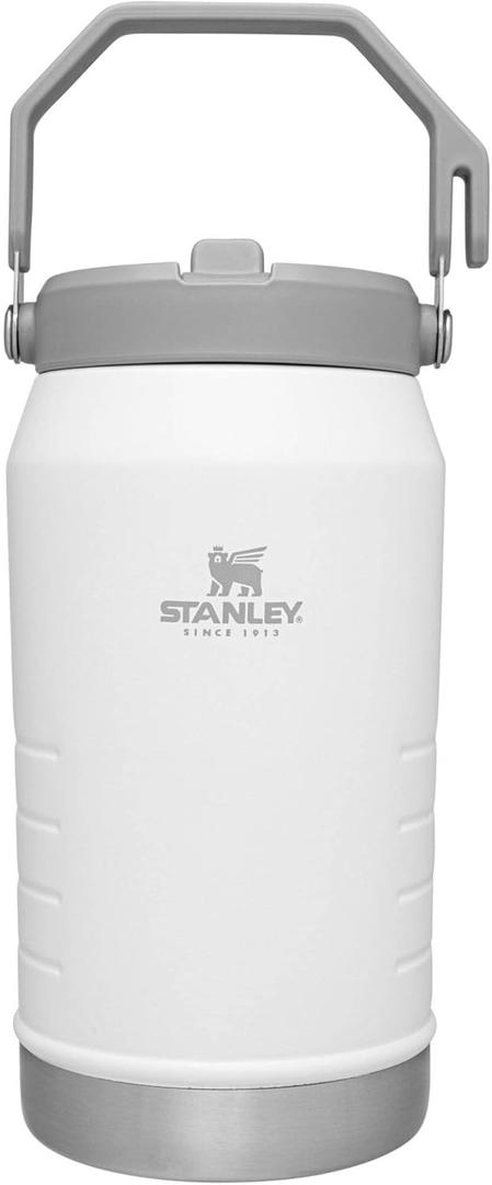 Stanley IceFlow Flip Straw Jug with Handle 64 oz| Twist On Lid and Flip Up Straw | Leak Resistant for Travel and Sports | Insulated Stainless Steel | BPA-Free |Polar