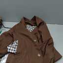Womens Cropped Trench Coat Spring Fashion 2026 Winter Jackets Lightweight Outfit Single Breasted Trendy Outwear (Brown, M)