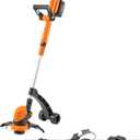 LawnMaster CLGT2410S 24V 10" Cordless String Trimmer Weed Eater 2.0AH Battery & Charger Included