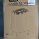 Double Laundry Hamper 2 Partition Laundry Bag With Handle Tall Laundry Hamper With Legs Suitable for Dirty Clothes Bedroom, Bathroom, Four Legs Exterior