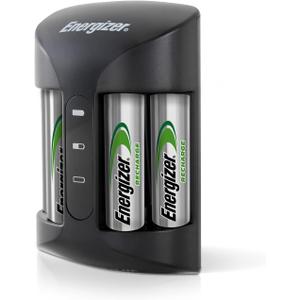 Energizer Recharge Pro Rechargeable AAA and AA Battery Charger With 4 NiMh Rechargeable AA Batteries, Provides a Full Charge in 3 Hours