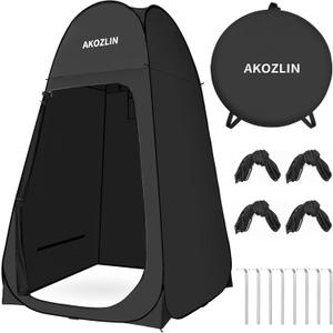 AKOZLIN Portable Pop Up Shower Tent Instant Privacy Dressing Changing Tent Outdoor Shower Room Camp Toilet Tent, 6.2ft-high-47.2"width