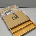 Bayting Bamboo Silverware Organizer, Bamboo Kitchen Drawer Cutlery Organizer, Utensil Holder, Flatware Organizer Tray (15.8"x11.7"x1.6")