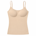 Name: Seamless Camisole Tank Top with Built-In Bra Cups – Beige, Size M