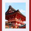 Eletecpro 12x16 Picture Frame, Colorful Frame for Modern Style, Made of Engineered Wood and Clear Acrylic Ready for Wall Poster Display, Red Frame, 1 Pack