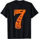 Number 7 Meme Saying 6 7 Six Seven Halloween Costume Men's T-shirt Back Print
 Size L
