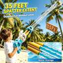 2 Pack Water Guns for Kids, Soaker Squirt Water Gun Toys | Beach Backyard Party Play Game Activities, Outdoor Swimming Water Pool Guns Birthday Gifts Toy for Kid Adults Boys Girls