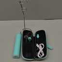 Milk Frother Handheld with 3 Stainless Steel Whisks, Rechargeable Electric Drink Mixer with Stand & Travel Case, Milk Foamer for Coffee, Latte, Cappuccino, Hot Chocolate, Egg,Jam Supplement-Mint