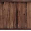 40 x 20 Inches Extra Large Extra Long Rectangle Black Walnut Wood Ottoman Tray, Serve Tea, Coffee Classic Wooden Decorative Walnut Serving Tray