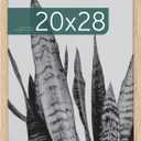 MCS Studio Gallery 20x28 Poster Frame Natural Woodgrain Engineered Wood, Vertical & Horizontal Wall Hanging Large Picture Frame for Photos, Posters & Art Prints (1-Pack)
