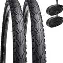 YUNSCM 26" Bike Tires 26 x 1.75/47-559 and 26" Heavy Duty Bike Tubes Compatible with 26x1.50 26x1.75 26x1.90 Bike Bicycle Tires and Tubes (Y-709)