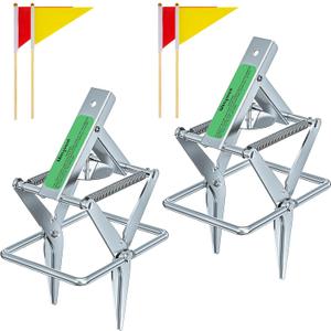 Wanqueen 2 Pack Mole Traps That Kill Best, Vole Traps Outdoor Use Scissor Mole Traps for Lawns, Mole Trap Easy to Set Galvanized Steel Reusable Quick Capture Gopher