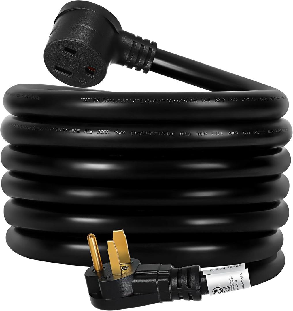 Welder Extension Cord 8 AWG, 50FT Welding Cords 40 amp, 125V/250V Welding Power Cord NEMA 6-50P/6-50R