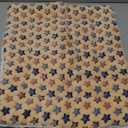 Mora Pets Dog Crate Pad - Ultra Soft Pet Bed With Cute Star Print, Washable Mat for Large Medium Small Dogs, Reversible Fleece Kennel Liner, Cat Bed 21 x 12 Inch Brown