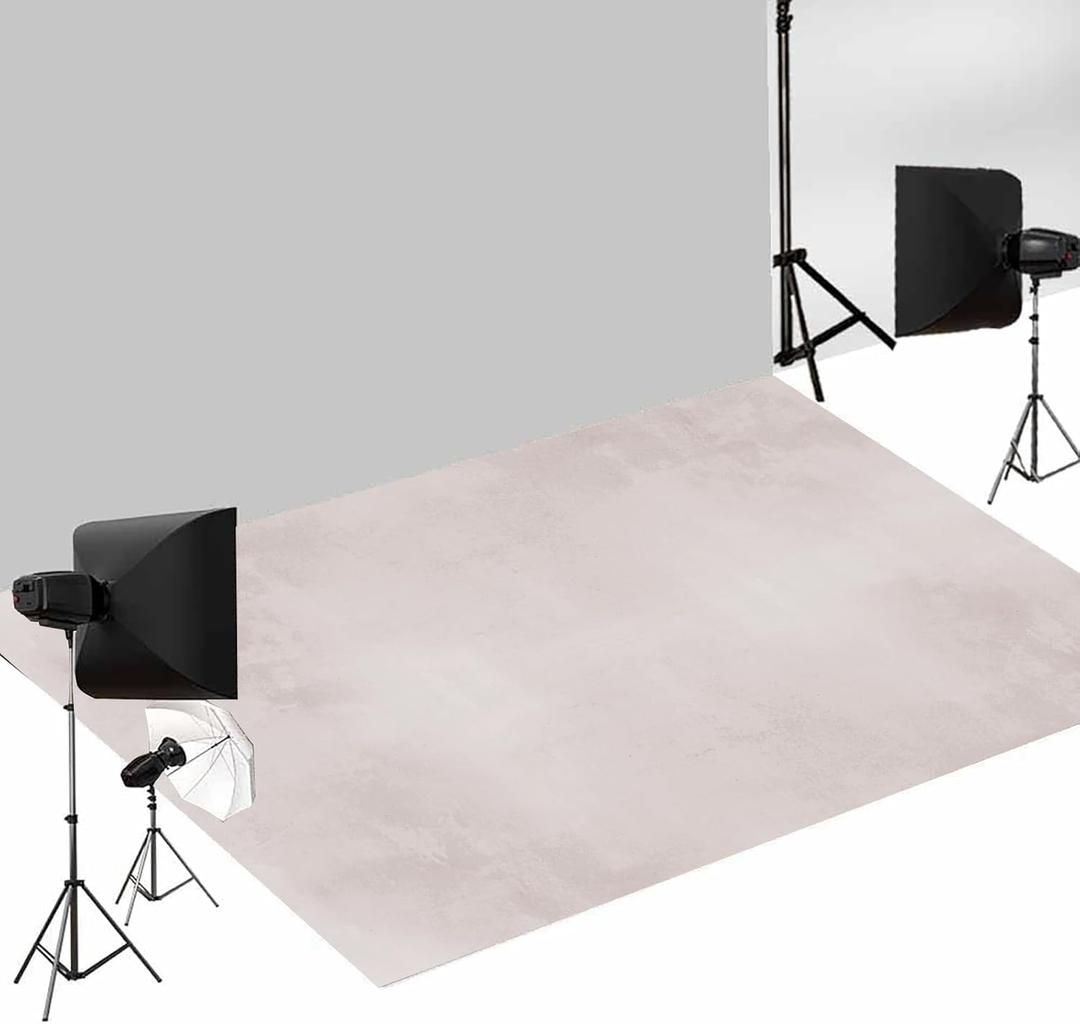 Kate Floor Mat Photo Studio Photography Printed Rubber, 5x4ft, Snow 3 (Light Pink)