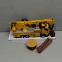 Mobile Crane Tow Truck Toy for Logging Farm Port Shipyard Building Bridge Construction Vehicles Engine Machine City Gravity Lifting Arm Kids Boys Age 3-5 4-7 Years Old Christmas Birthday Easter Gifts