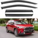 Window Visors Rain Guards for 2022 2023 2024 2025 2026 Toyota Corolla Cross, Out-Channel Window Vent Wind Deflectors Visors Shades for 22 23 24 25 26 Corolla Cross L LE XLE
