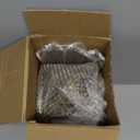 2 Pcs Metal Ramadan Lanterns with 2 Pcs LED Candles Moroccan Eid Large Golden Tower Temple Lantern Candle Holders for Hanging, Outdoor Patio or Porch, Indoor, Table, Home Decor