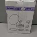 GOTOCUT 4PCS 18mm Breast Pump Flanges, Compatible with Spectra S1/S2/9Plus/Synergy Gold, Motif Luna, Wide-Mouth Bottle Fit, Breast Pump Accessories