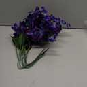 Waydress 8 Pieces 27 Inches Artificial Orchid Flowers Faux Orchids Silk Flowers for Wedding Dinning Home Restaurant Decoration Bridal Bouquet Corsage Boutonniere Wreath Decor (Blue-Purple)