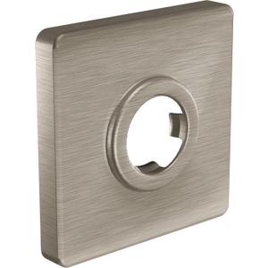 Moen 147572BN Modern Square Shower Arm Flange, Brushed Nickel