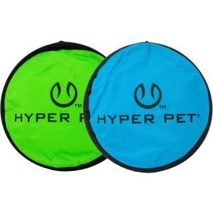 Hyper Pet Flippy Flopper 9" Flying Disc Soft Dog Toy, Floats in Water & Safe on Teeth, for All Breeds, Pack of 2 (Colors May Vary)