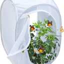 Pop-up Insect and Butterfly Habitat Cage Terrarium Clear Mesh Enclosure - 16" x 16" x 24"