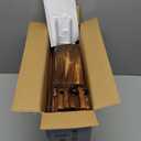 Spurgehom 7FT Wooden Garden Pathway Curved Outdoor Walkway Roll Out Cedar Wood Patio Flooring Path Decorative Lawn Patio Pavers Boardwalk Beach Wedding Party (Brown)