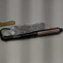 Thermal Brush 1 Inch Curling Iron Volumizing Heated Round Brush Ceramic Tourmaline Heated Hot, Multifunctional Styler Curling Wand (Rose Gold, 1 inch)