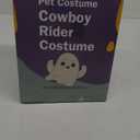 DELIFUR Dog Halloween Costume Funny Dog Cowboy Riding Costume Pet Costume Cat Suit Cowboy Rider Style for Small Medium Large Dogs (Cowboy, Large)