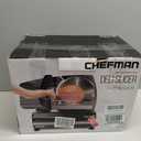 Chefman Electric Deli Slicer With Adjustable Slices, Stainless Steel Blades, Safe Feet - For Ham, Cheese, Bread, Fruit & Veggies