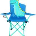 KABOER Kids Outdoor Folding Lawn and Camping Chair with Cup Holder and Carrying Bag, Children's Camping Chairs