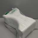 5 STARS UNITED Large Knee Pillow for Side Sleepers - Hip Pain Relief, Memory Foam Leg Cushion for Side Sleeping - Between Legs Pillow for Sciatica & Lower Back Pain, White