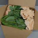 Carlitas Blooms 50pcs Beige Roses Artificial Flowers Bulk Fake Roses Silk Flower with Stems Realistic Flowers for Wedding Centerpiece Party Birthday Decor