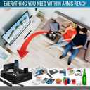 Couch Cup Holder & Organizer with USB Charging Ports Sofa Caddy for Drinks, Remotes, Snacks & More Perfect Couch Accessory with Anti-Slip Design