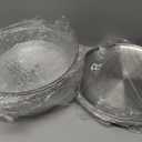 Baderke 9 Set 11.8" Chilled Serving Tray for Parties with Compartments Ice Chilled Party Platter Charcuterie Serving Board Cold Dish Dip for Fruit Seafood Vegetable Shrimp Cocktail (Natural)