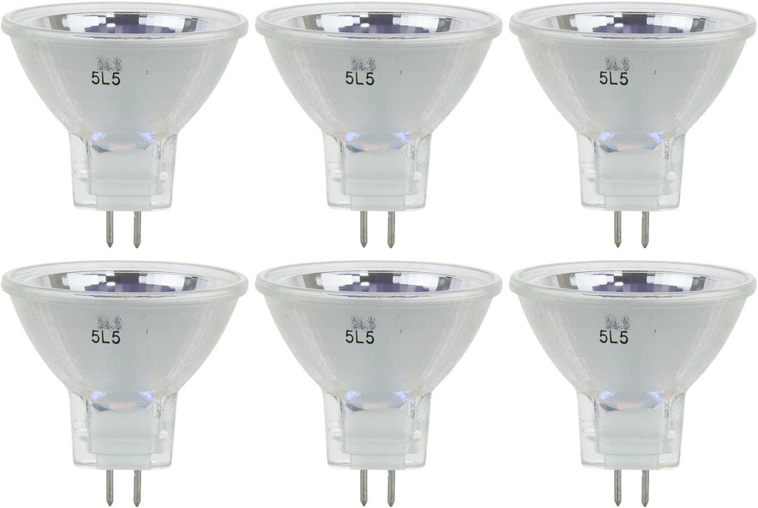Sunlite 40754 Halogen MR11 20 Narrow Spot Light Bulb, 20 Watts, 12 Volts, 2-Pin (GU4) Base, Dimmable, 100 CRI, 2,000 Hour Life Span, 6 Pack 3200K - Warm White