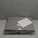 Large 17" 42 Quarts Collapsible Stackable Storage Bins with Lids [3-Pack] Foldable Fabric Linen Storage Boxes Cube, Closet Organizer Baskets with Label for Home (16.7 x 12 x 12, Gray)