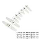 uxcell Plastic Servo Arms 25T White, 3mm Hole Single/Double Arm for Futaba 1 Set